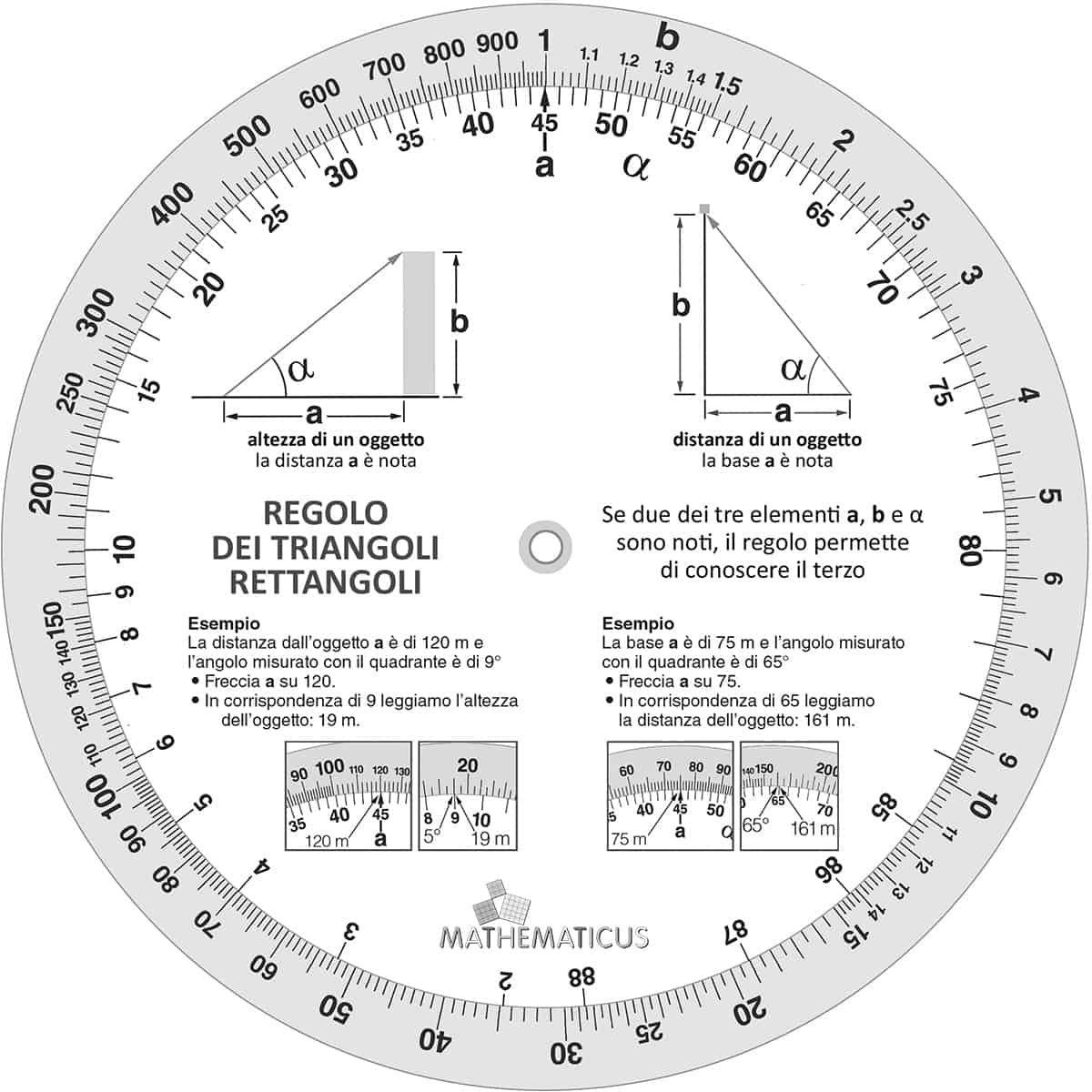 Mathematicus - Il regolo dei triangoli rettangoli
