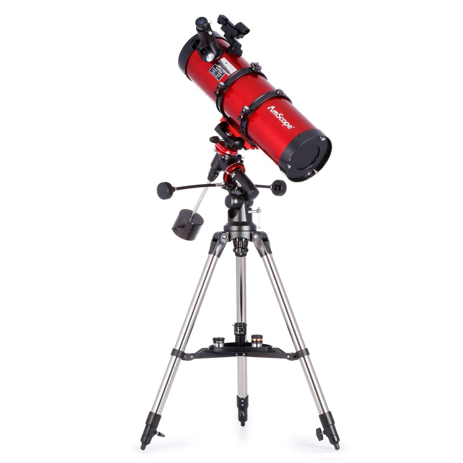 AmScope - Telescopio Reflector EQ con montatura equatoriale