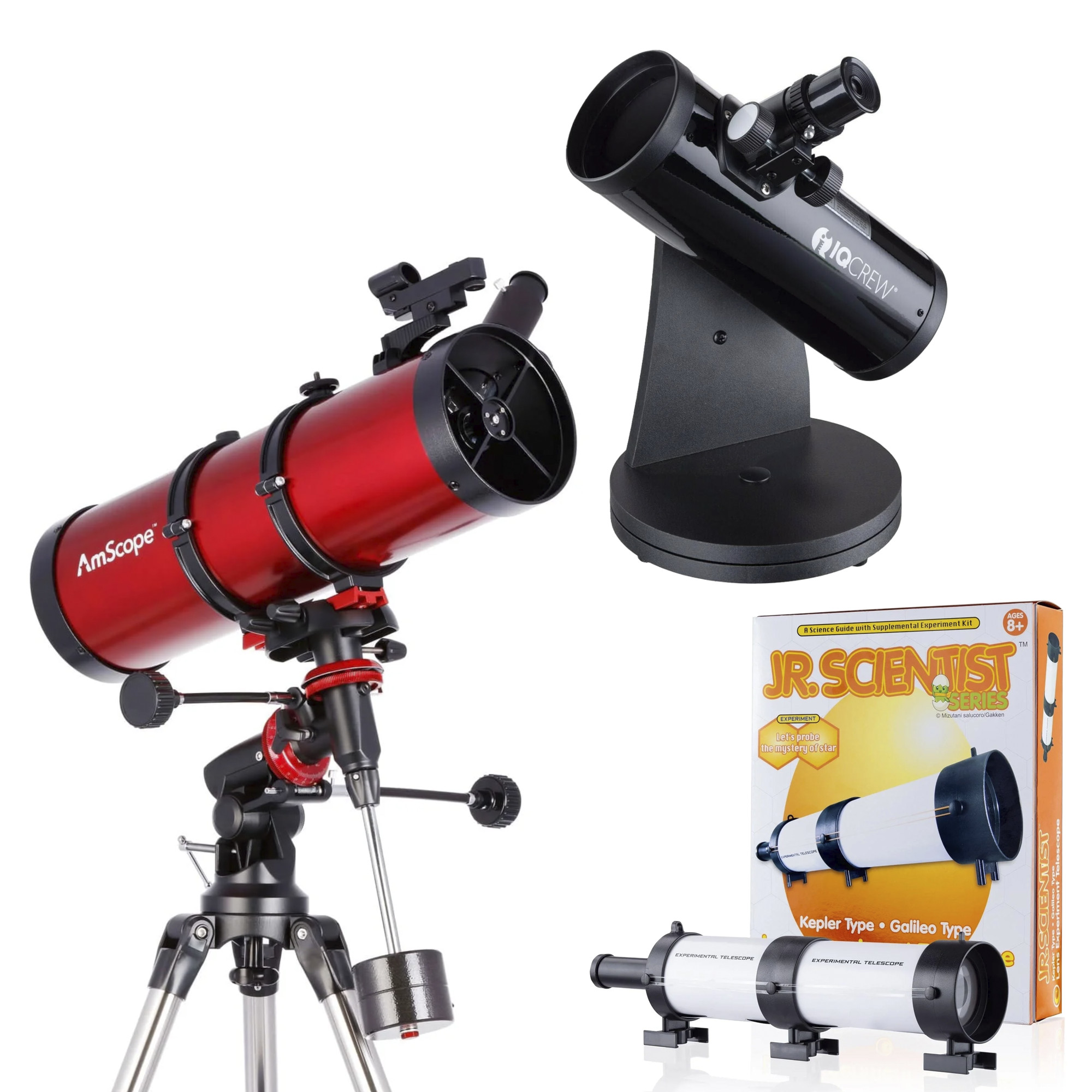 AmScope 3 telescopi