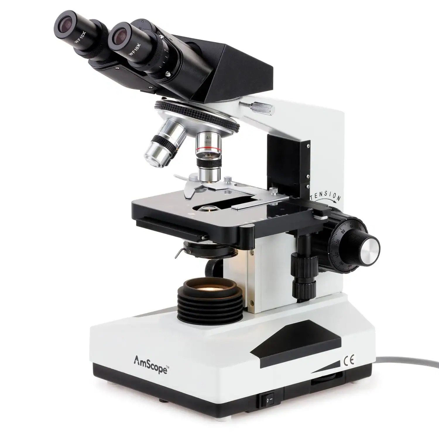 AmScope - Microscopio binoculare composto professionale