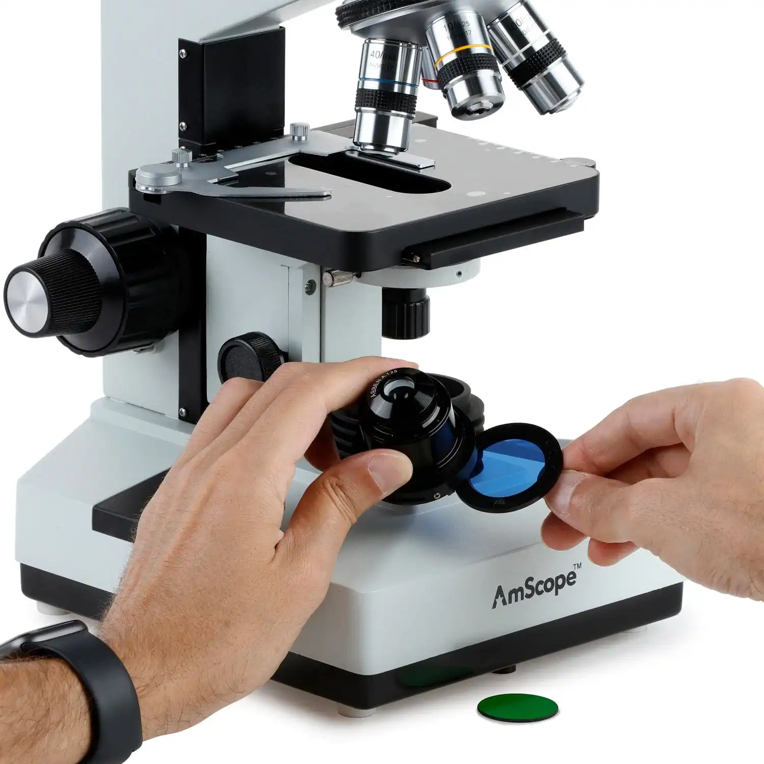 AmScope - Microscopio binoculare composto professionale - Image 3