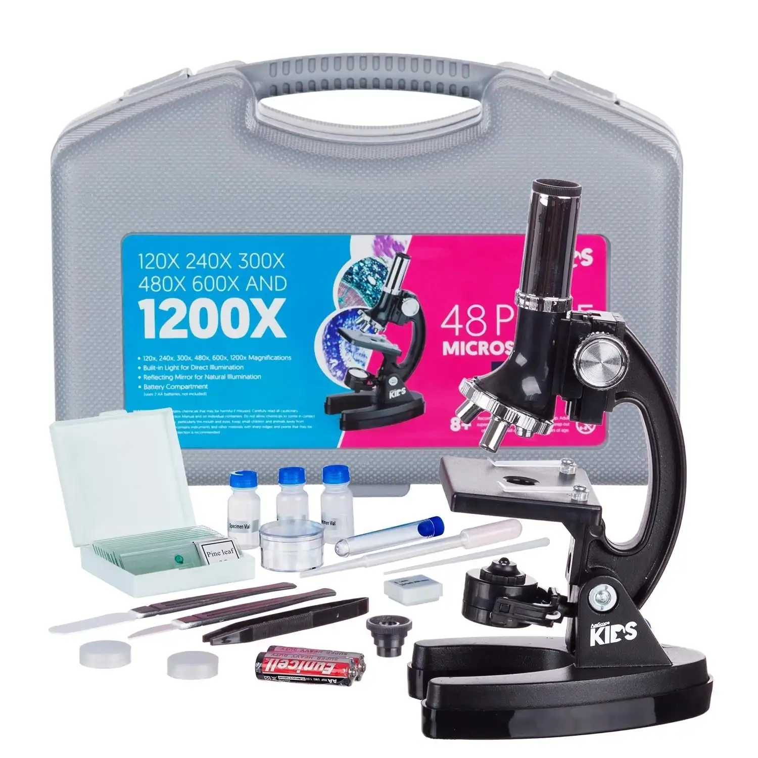 AMScope Microscopio educativo composto per bambini