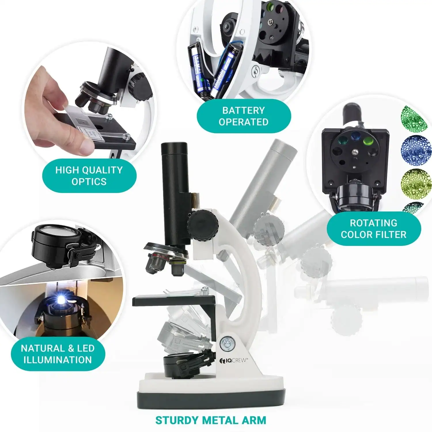 Amscope - Microscopio composto per bambini da 85+ pezzi - Image 5