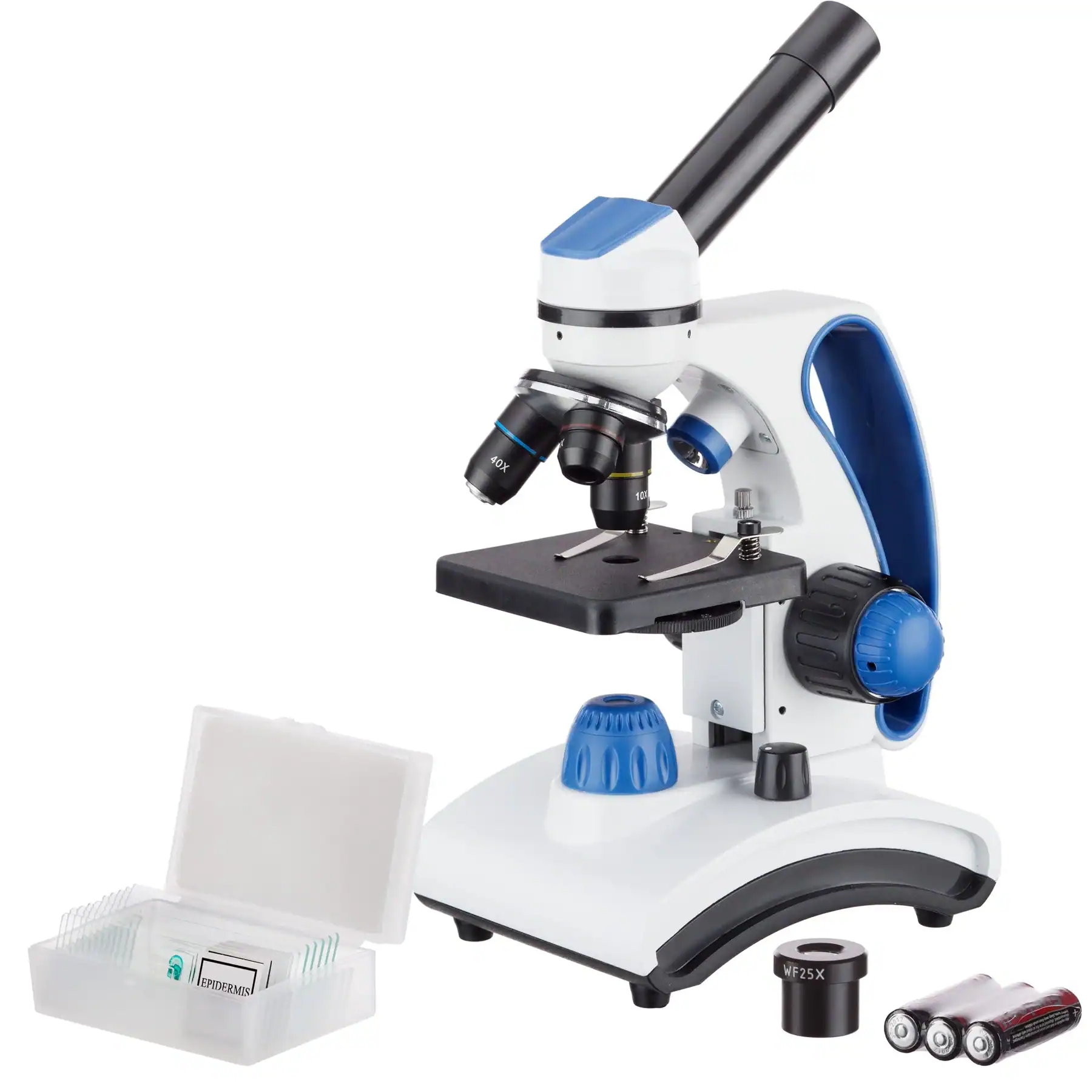 AmScope - Microscopio monoculare composto a doppia luce
